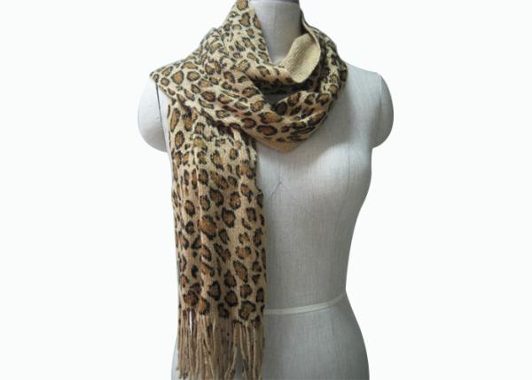 100% Acrylic Custom Knit Scarves Woven Plaid Tassel Wraps Scarves And Shawls