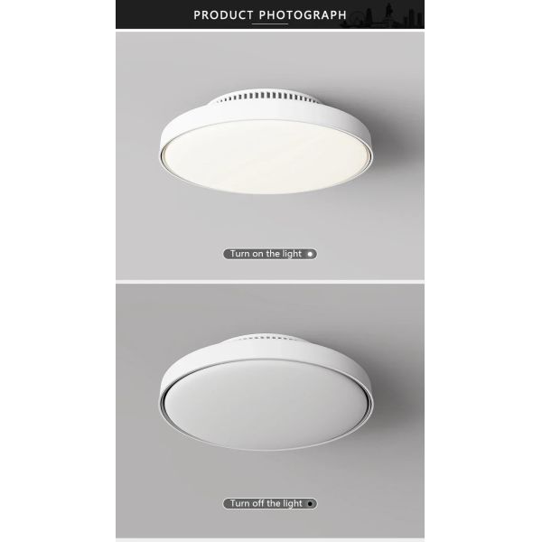 Bedroom Home Decoration white Invisible Bladeless Remote Control Dimming Electric Fan (WH-CLL-69)