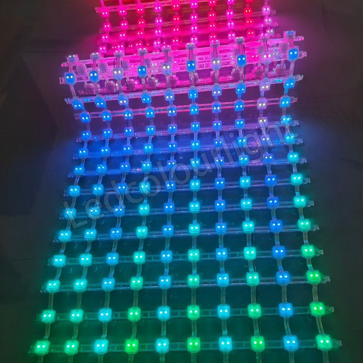 P100 Square Flexible LED Pixel Mesh Curtain Facade Video Wall Screen for Stage