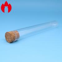 Glass Test Tube With Cork Stopper For Laboratory Equipment