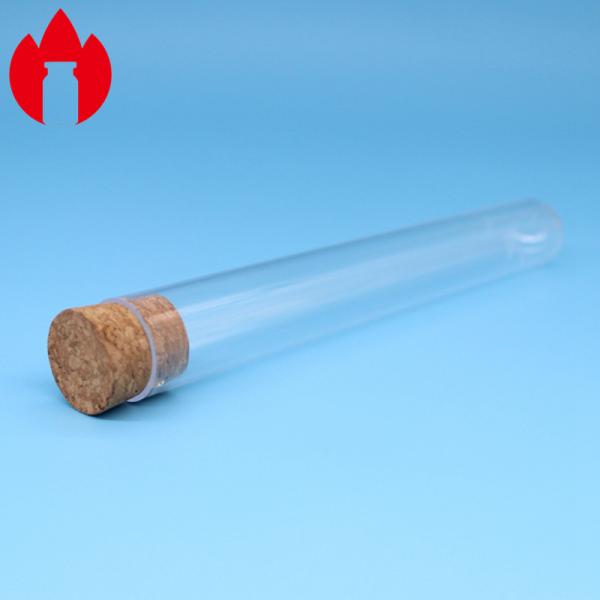 Glass Test Tube With Cork Stopper For Laboratory Equipment