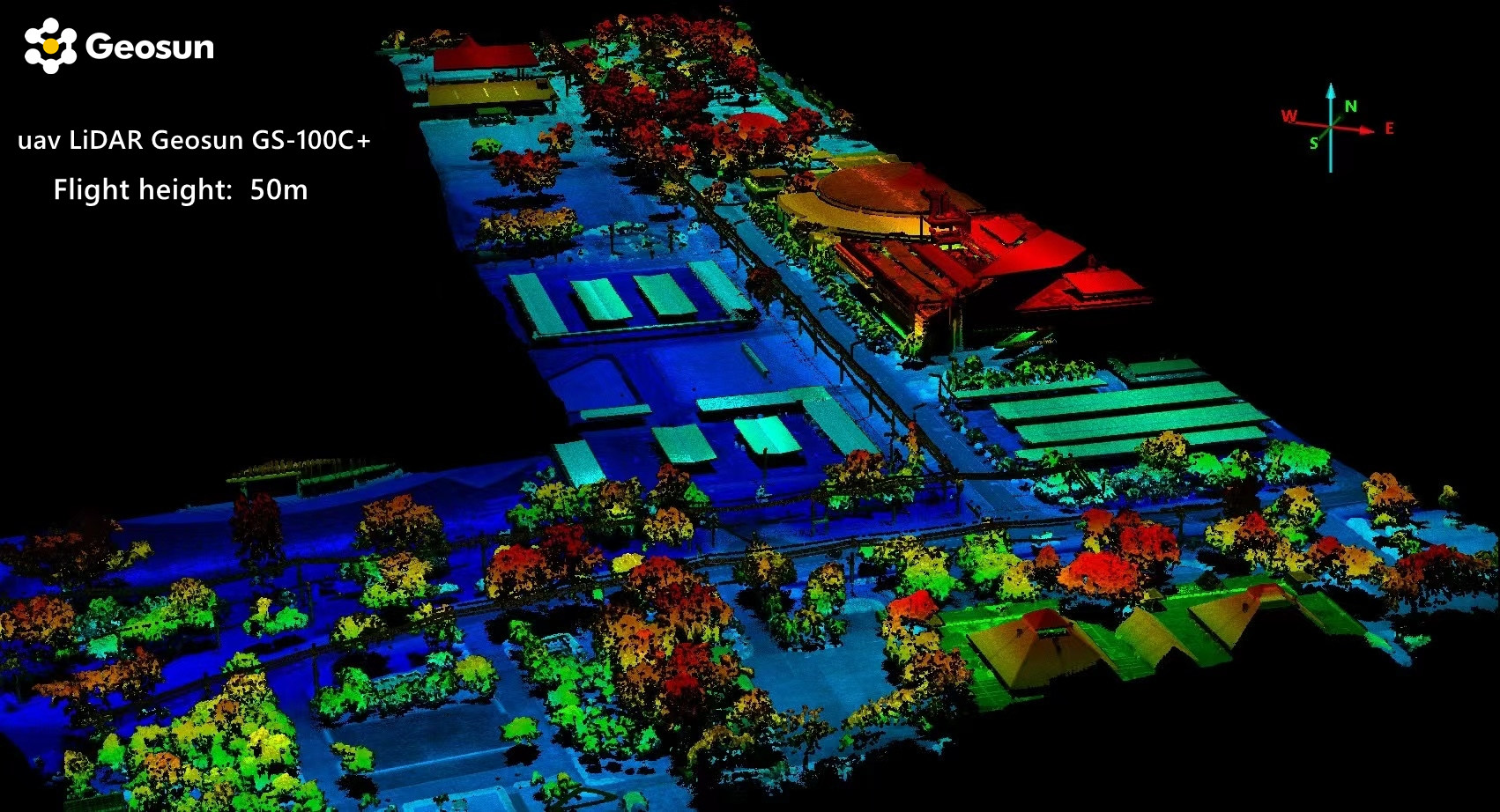 Geosun gAirHawk Sesries GS-100C+ Система сканирования LiDAR Сбор 3D-данных начального уровня Livox Avia Sensor Supprt UAV Drone