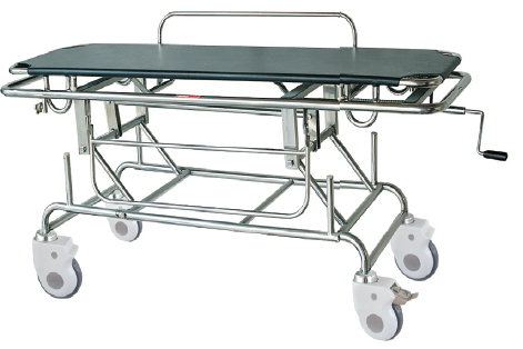 Stainless Steel Hydraulic Patient Shifting Trolley Stretcher PU Leather Customized