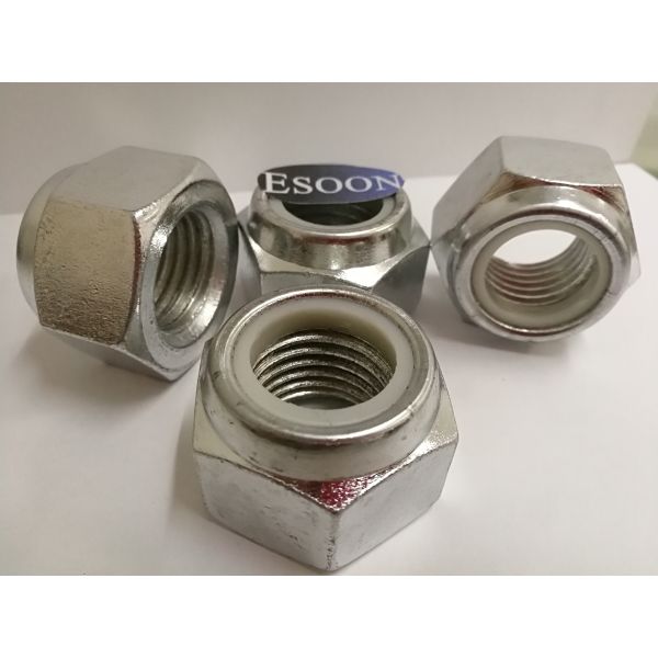 M30-2.0/M30-3.5 DIN 985 Class 8 Zinc Finish Steel Nylon Insert Lock Nut