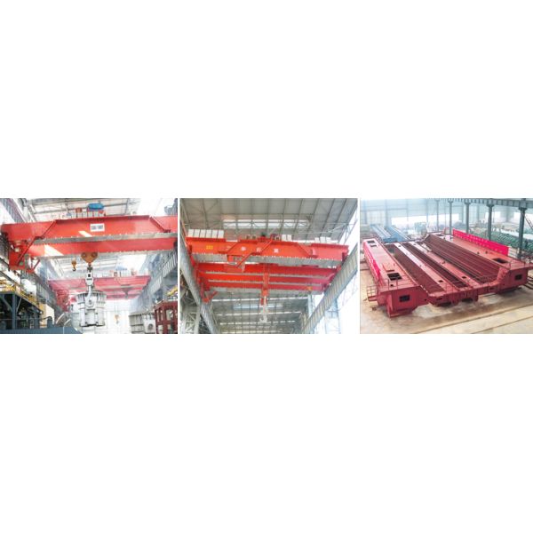 Metallurgical Double Girder Bridge Crane 160 Tons Span 18m Lifting Height 32m