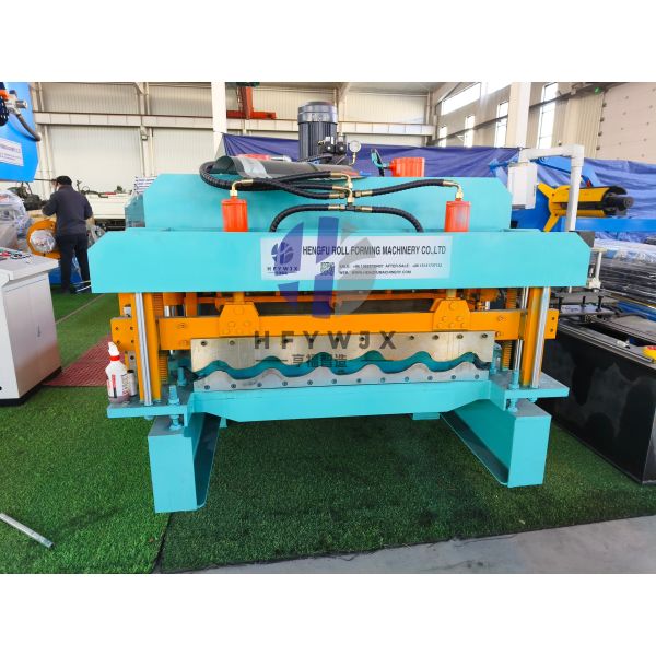 Customized 1100 Model Glazed Roof Tile Production Machines With Chain Drive