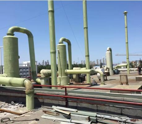Desulfurizador de gases de combustão / limpador de gases de fibra de vidro industrial GRP torre FRP