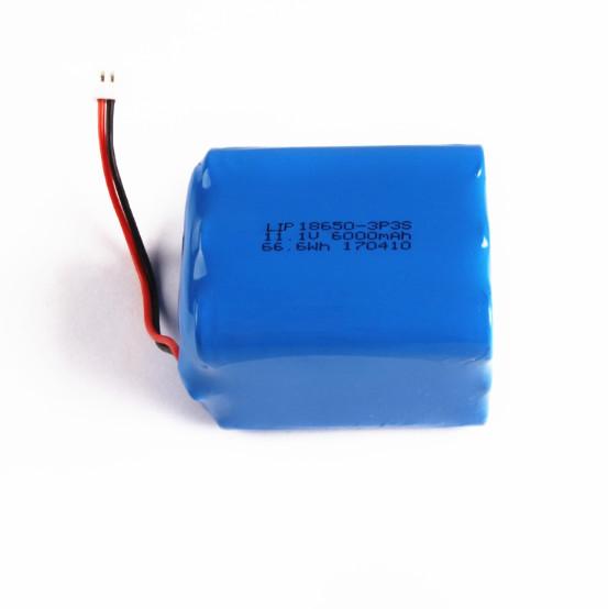 3s3p 11.1V 6000mah 18650 Power Tool Battery , Lithium Ion Bike Battery Pack