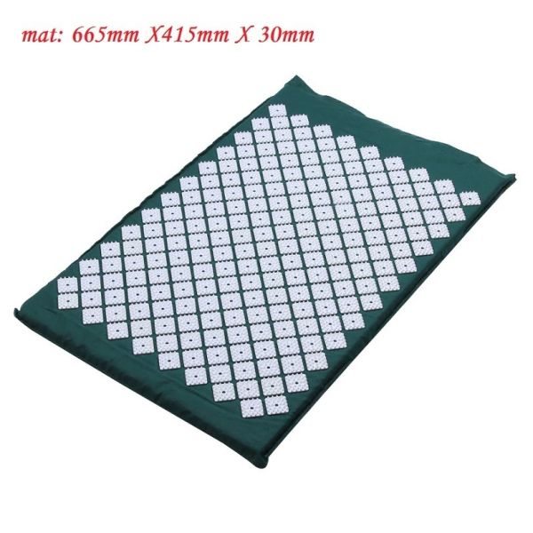Acupressure Relieve Stress Back Spike Mat , Yoga Massage Mat With Pillow