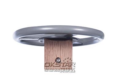 outdoor wooden fitness equipment--WPC china supplier outdoor body exercise equipment tripe hip twister