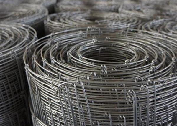 Knited Hinged Farm Mesh Fencing For Forestry / Cow , 2mm Dia Wire