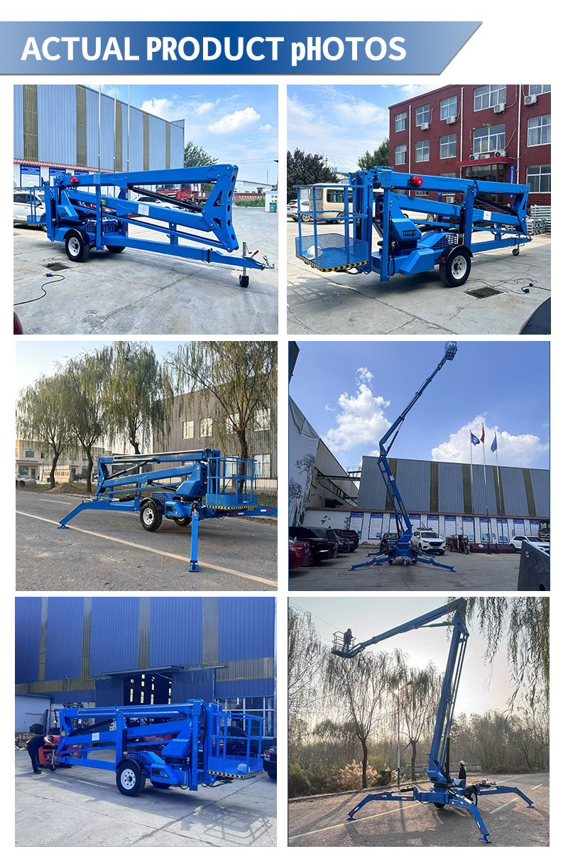 10M-20M Hydraulic Diesel Telescopic Boom Lift Mobile Self Propelled Cherry Picker