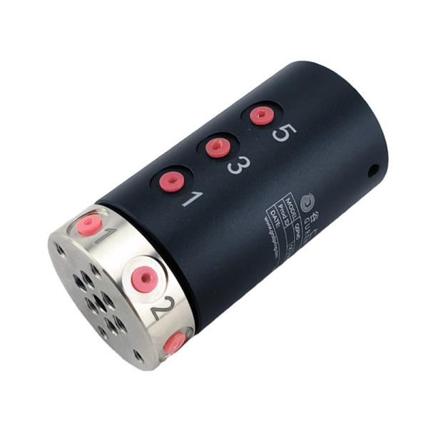 6 In 6 Out Gas Rotary Union OD 38mm 6 Channels High Speed 300RPM