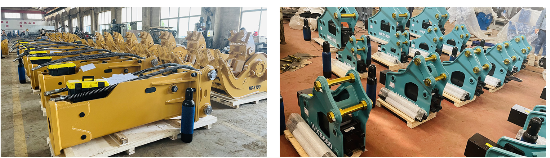 Excavator concrete hydraulic rock hammer breaker