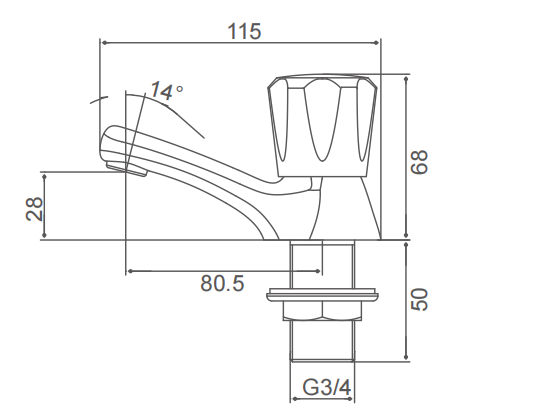 Bristan VAC 1/2 C MT Club Basin Taps с металлическими головками, покрытыми хром