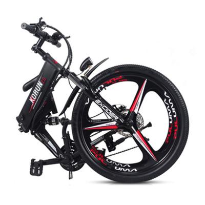 Digital 48V 400W Pico de la rueda integrada de la montaña Ebike plegable con batería de litio oculta
