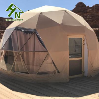 Barraca luxuosa de acampamento exterior impermeável da abóbada Geodesic do PVC com isolação