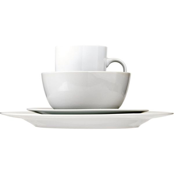 Manufacture Round Dinner Table Set Fine Plates Set for White Bone Porcelain Dinner Ware