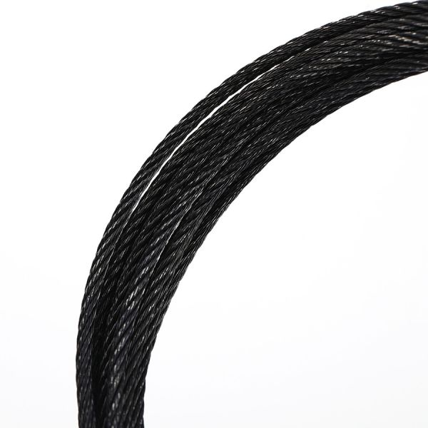 Durable Marine Grade Black Vinyl Coated 304 Stainless Steel Cable Ss Wire Rope