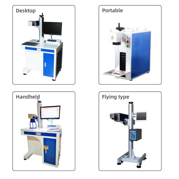 Fiber Laser Printing Machine 30W/50W/100W/200W Portable Laser Printer Marker For Metal / Non-metal