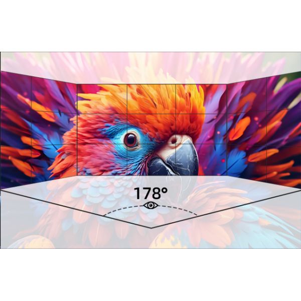 LCD Indoor Advertising Digital Signage Display Screens Wall Mounted