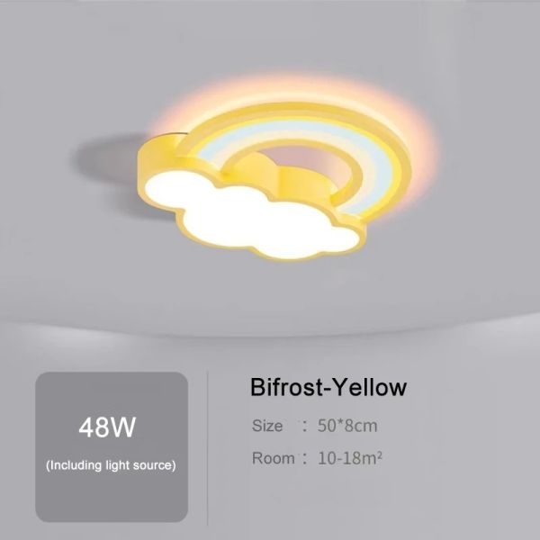 Princess Room Light Fixtures Bedroom And Warm Simple Cartoon rainbow ceiling light(WH-MA-300)