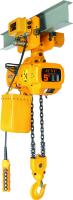 Grue électrique de grue à chaînes de couleur jaune à faible bruit principale pour les marchandises de levage