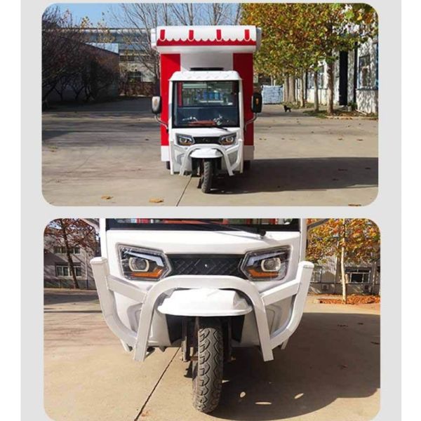 Street Petrol Mobile Ice Cream Tricicle Truck Gasoline Tricycle Bike Food Cart Europe