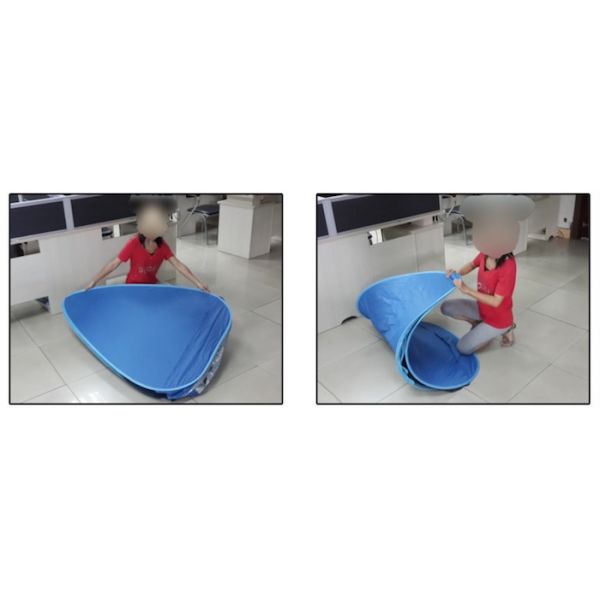 165*200*130 см. Двухместная палатка для кемпинга на открытом воздухе Синяя водонепроницаемая УФ-устойчивая 190T Поп-Ап Shelter