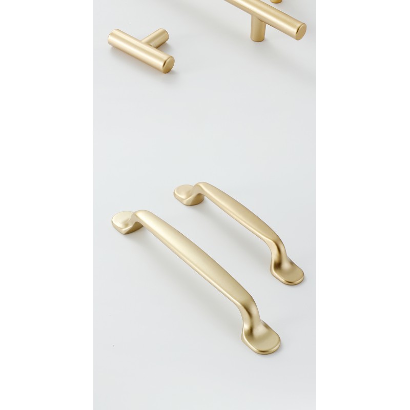 Modern Simple Luxury Golden Aluminum Alloy Durable Rectangle Cabinet Door Handle Invisible Kitchen Gym Closet Wardrobe Drawer