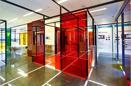 Decorative Safety Color PVB Tempered Laminated Glass For Interior and Exterior Wall