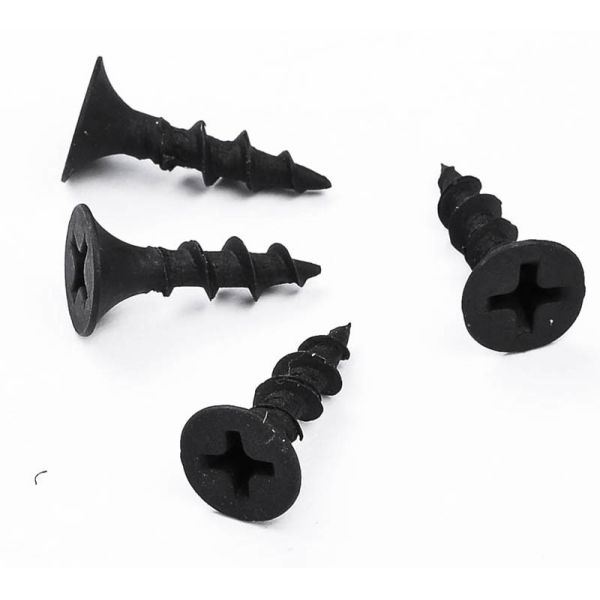 Vis auto-fileteuses phosphatées noires de cloison sèche de cloison sèche de Parafuso en métal pour l'équipement industriel