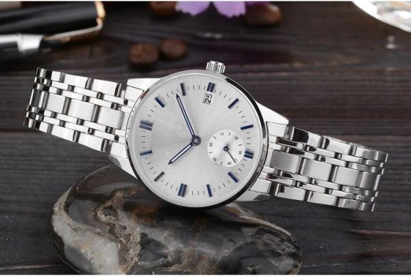 5ATM Waterproof  Alloy Case Quartz Men′s Watch Stainless Steel Watch Band Bracelet  Fashion Wrist Watch for Men