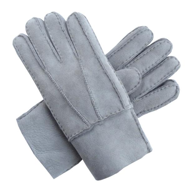 Winter Merino Leather Shearling Sheepskin Gloves Hand Sewing Multi Color