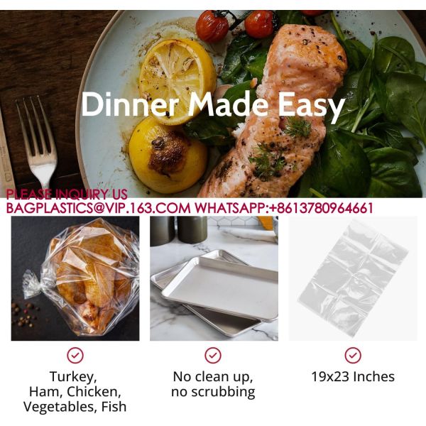 Roasting Bag Cooking Bags Oven Turkey Cooking Bag With Ties Keep Moist Durable Nylon Bag