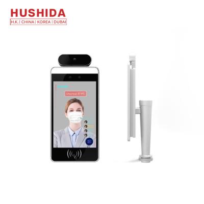 HUSHIDA câmera térmica 1280*800 FHD do reconhecimento de cara de 8 polegadas para o termômetro do corpo