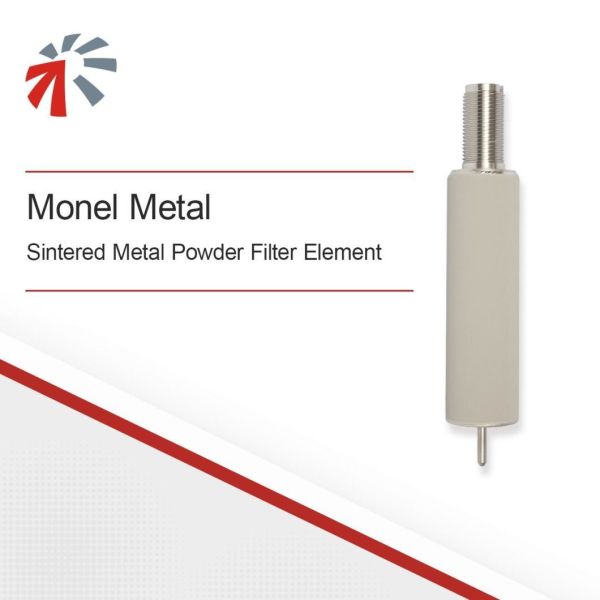 Monel Metal Stainless Steel Sintered Metal Powder Filter Element Customized Connector