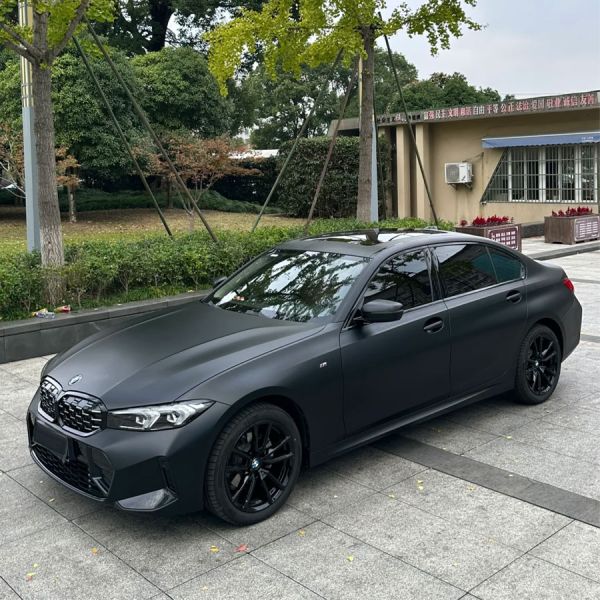 Película de protección de pintura de color negro mate 1.52x16m 8 Mil Autoadhesivo de color mate PPF