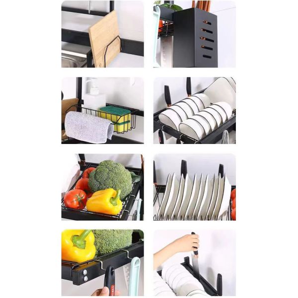 Rectangle ODM Over The Sink Drying Rack 85cm Width 52cm Height