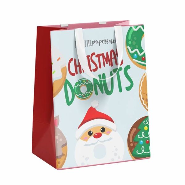 Biscuit Brown Paper Bag For Cake Shop Bakery Donut Packing
