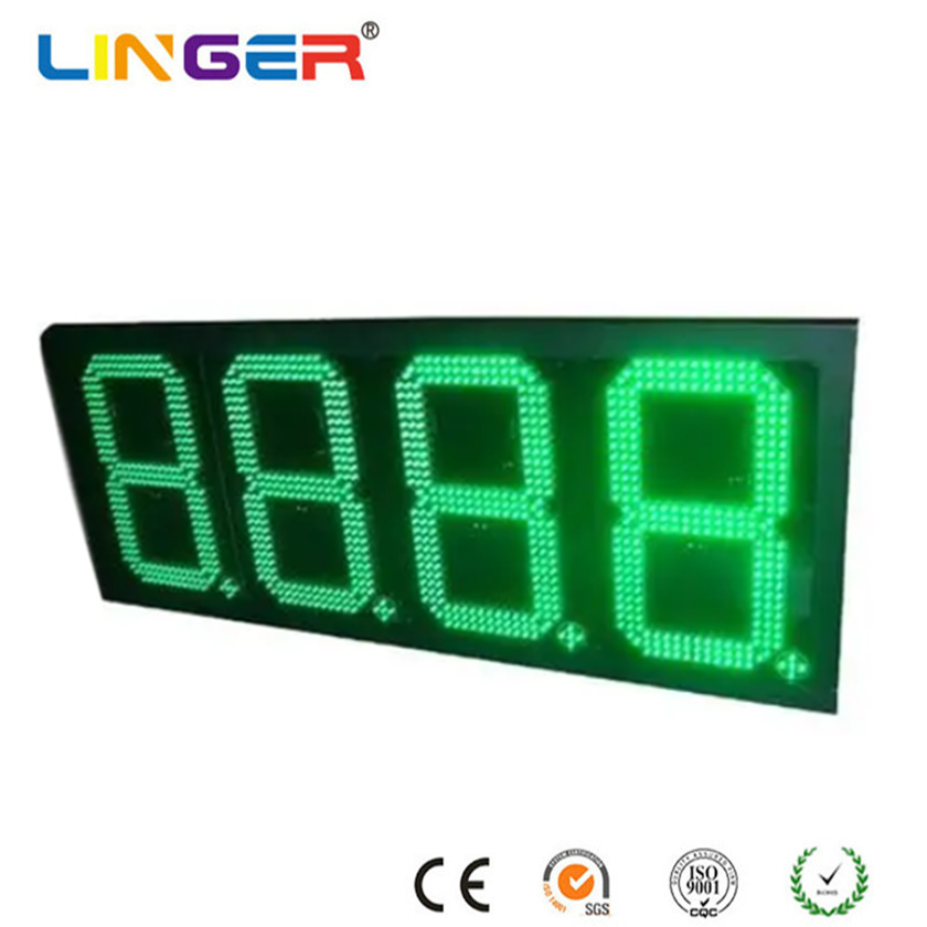 Double Sides Fuel Station Signs Waterproof Gas Price Display Signs With Simplified Internal Wiring
