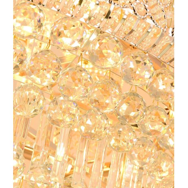 Stair Crystal Chandelier Lighting Large Pendant Light High Ceiling Luxury Chandelier