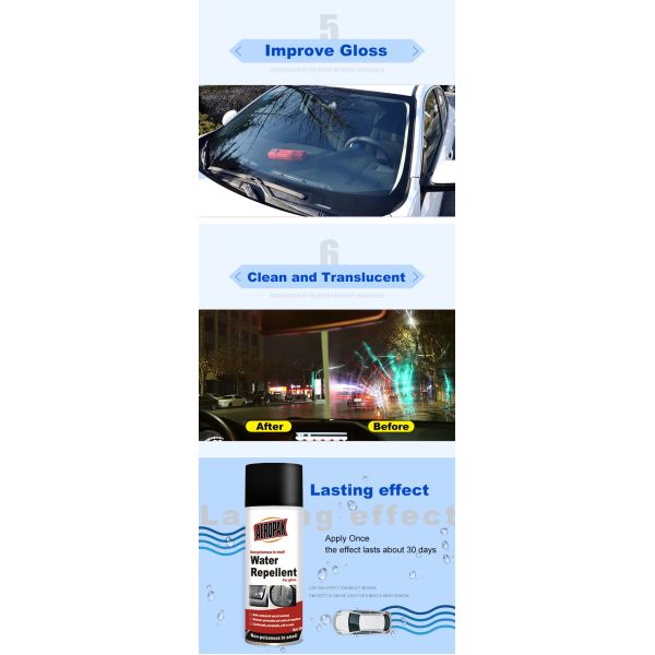 500ml Aerosol Car Water Repellent Spray for Windshield Protection