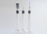 Seringas pré-preenchidas de vidro ligeiramente transparentes de 1ml para cosméticos