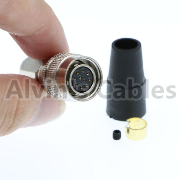 Durable Circular Electrical Connectors 10 Pin Circular Connector HR10A-10P-10S Hirose 10 Pin Female