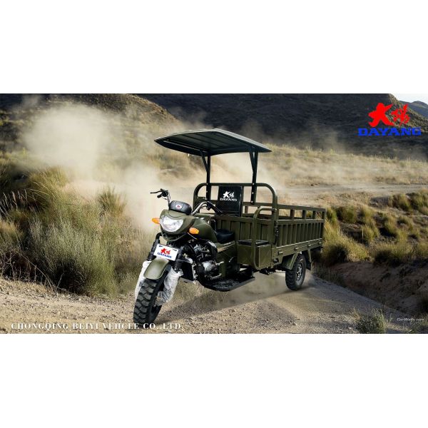 Potente motocicleta de carga de un solo cilindro de 12 V para el transporte de carga