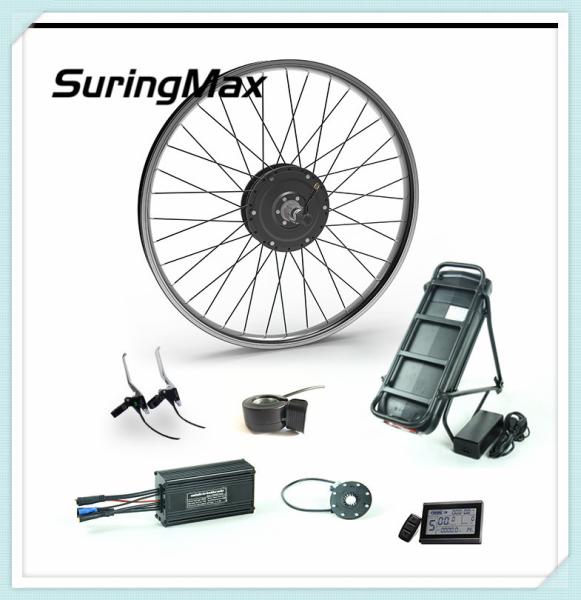 Powerful Electric Road Bike Kit 500w Hub Motor Conversion Kit With Batteries