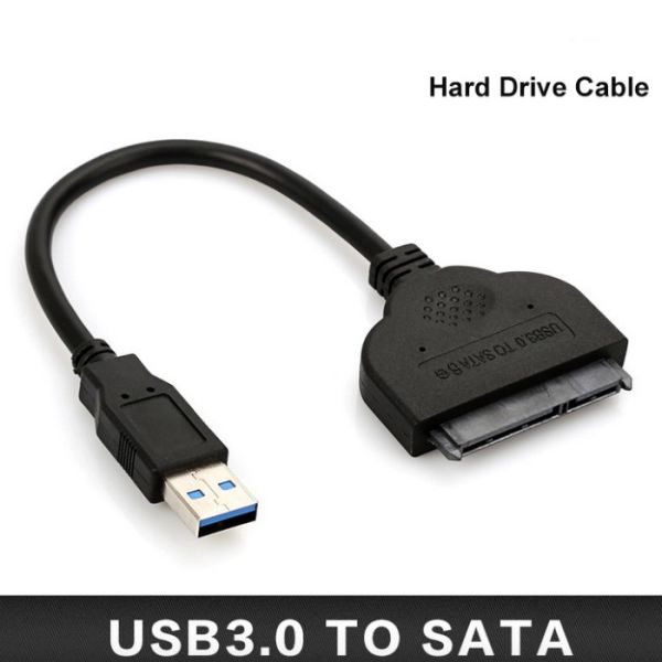USB 3.0 Male To SATA 7+15P Male Adapter Sdd Cable