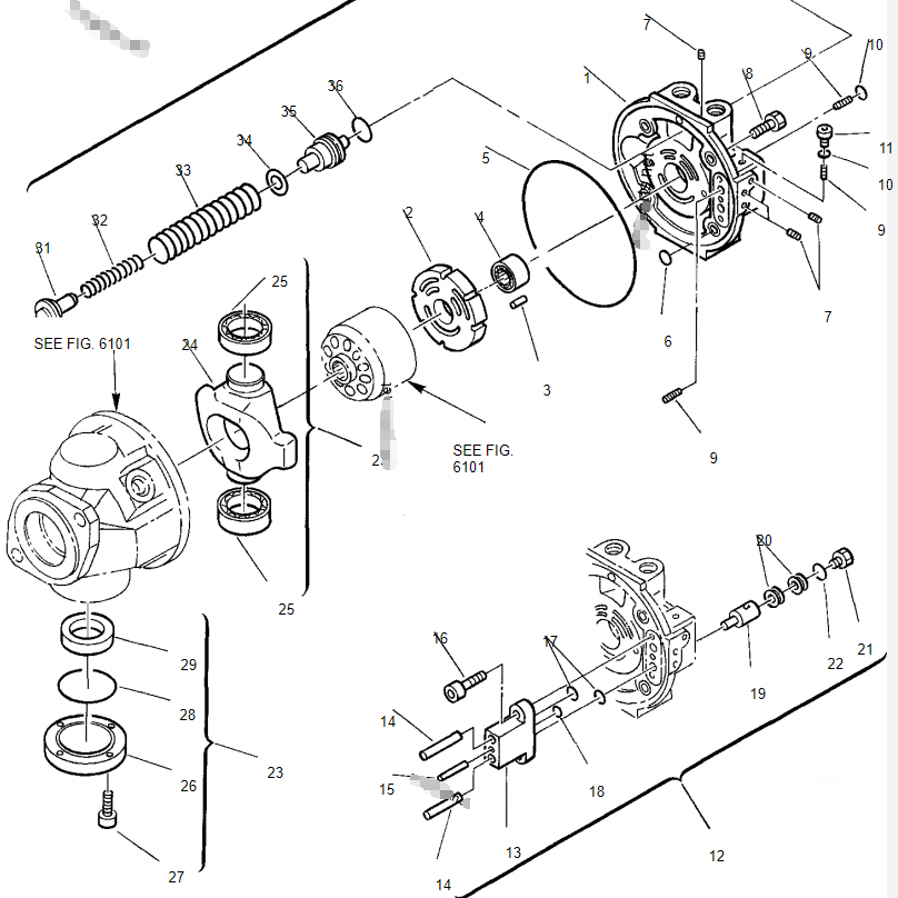 Гарантия 840220081 части насоса экскаватора высокая для PC45