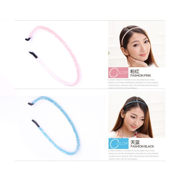 Fine crystal rhinestone headband hair bands